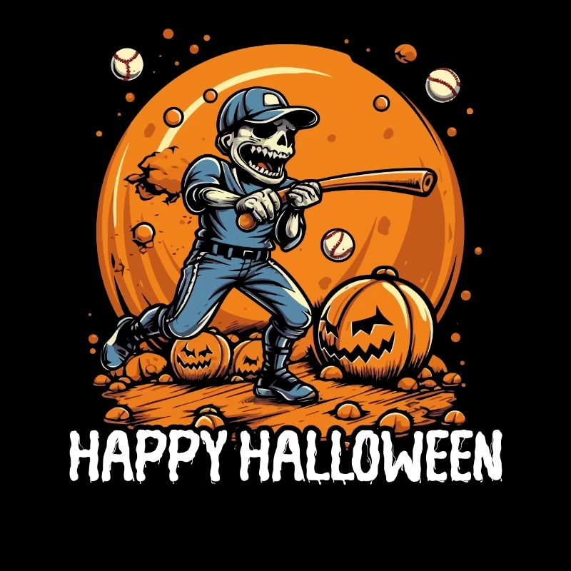 Baseball Halloween Süßes oder Saures Baseballspieler