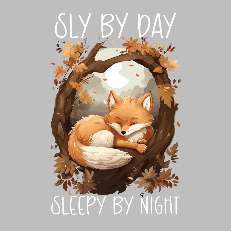 Sleeping Fox Sleepyhead Napping Sleep Fox Lover