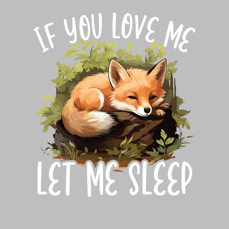 Sleeping Fox Sleepyhead Napping Sleep Fox Lover