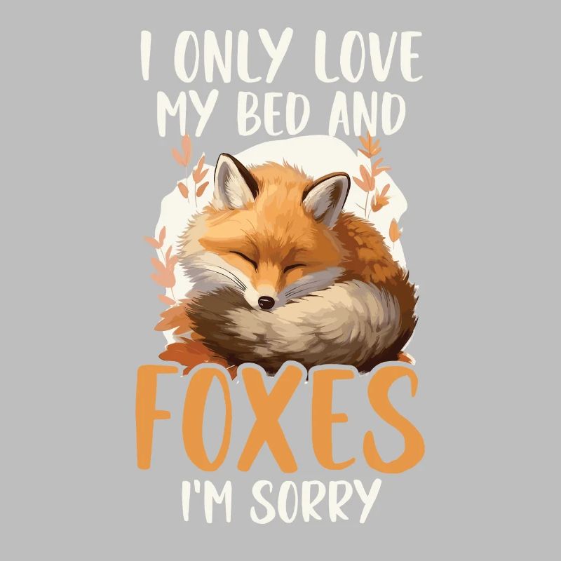 Sleeping Fox Sleepyhead Napping Sleep Fox Lover