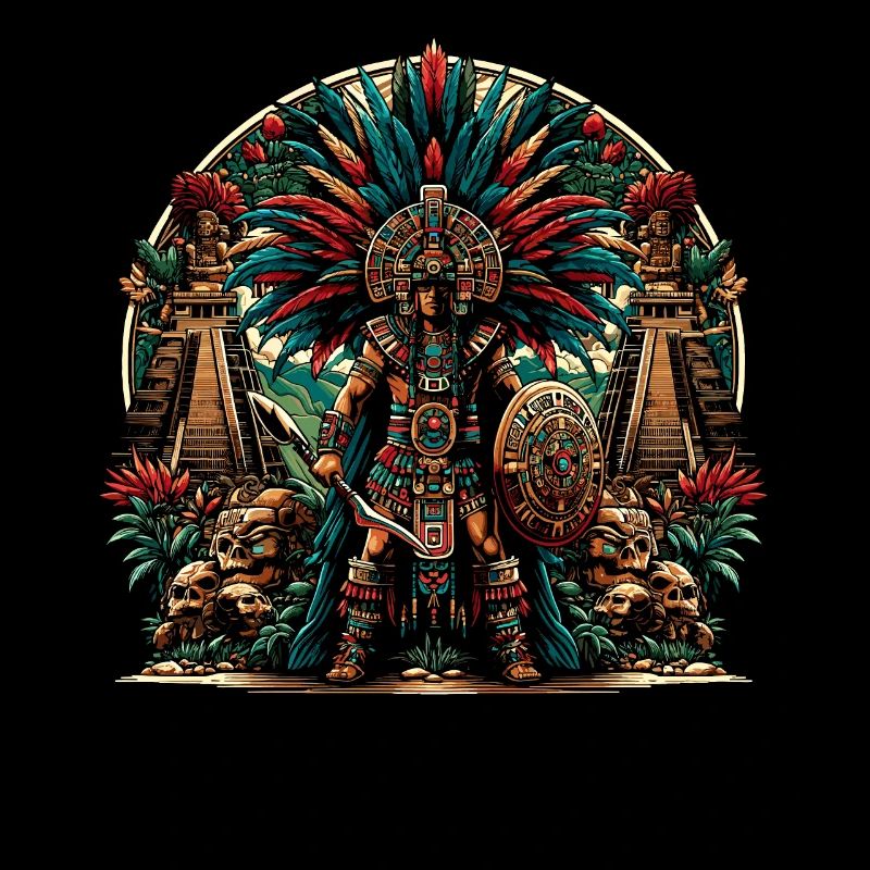 Aztec Warrior Native Mexican Aztec Civilization