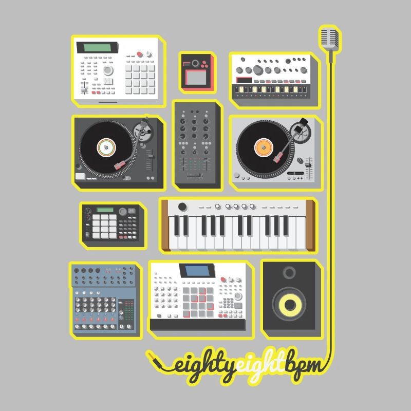 88 BPM ensemble complet (jaune / orange)
