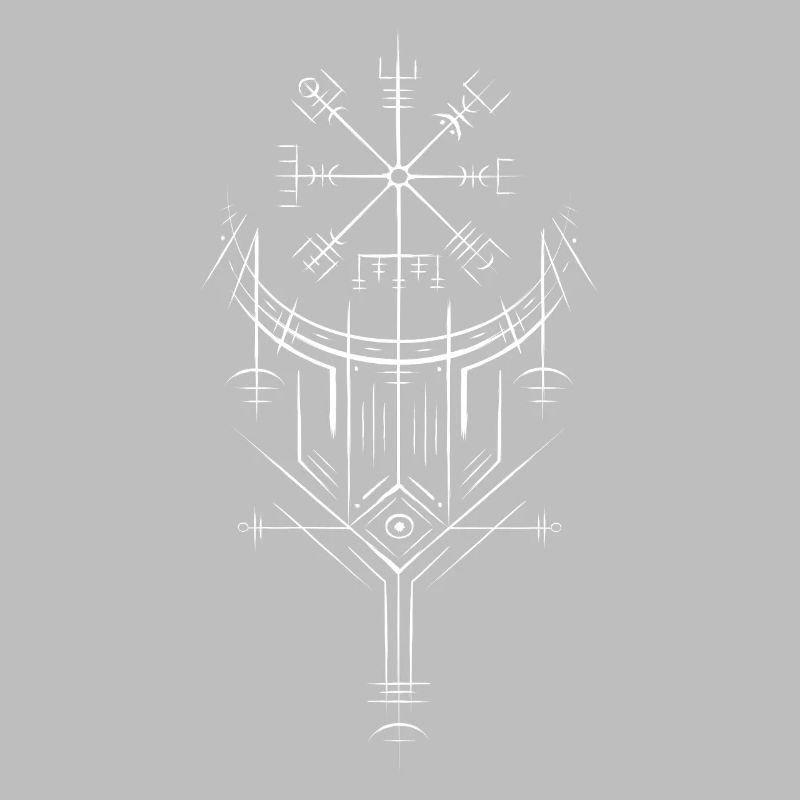 Vegvisir Runes Compass - Vikings Celtes germaniques