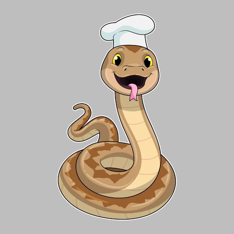 Cuisinière Chef Serpent Cuisson du Chapeau