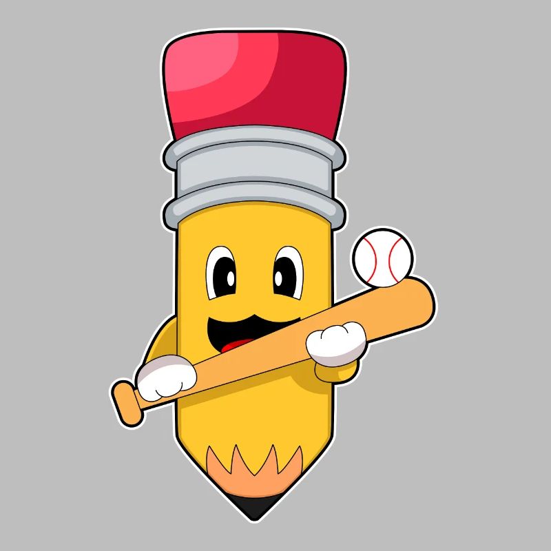 Crayon Baseball Batte de baseball