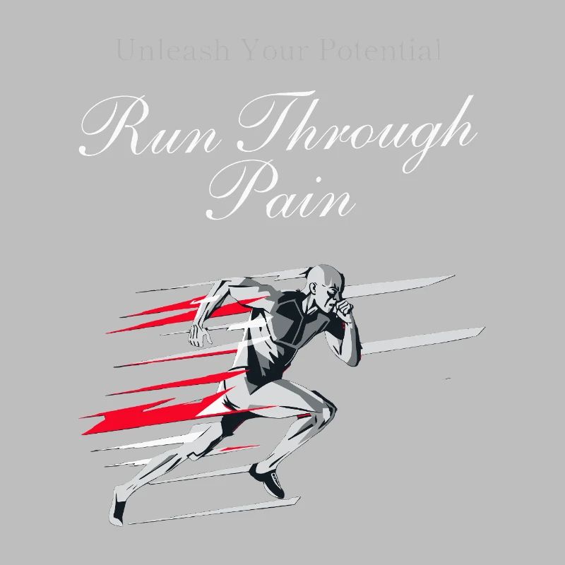 Running Jogging Motivation Sprint Runner Design