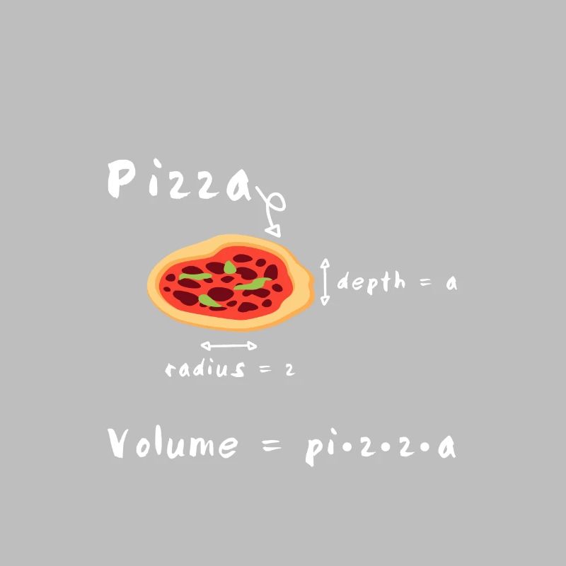 Pizza formula math math fun shirt gift