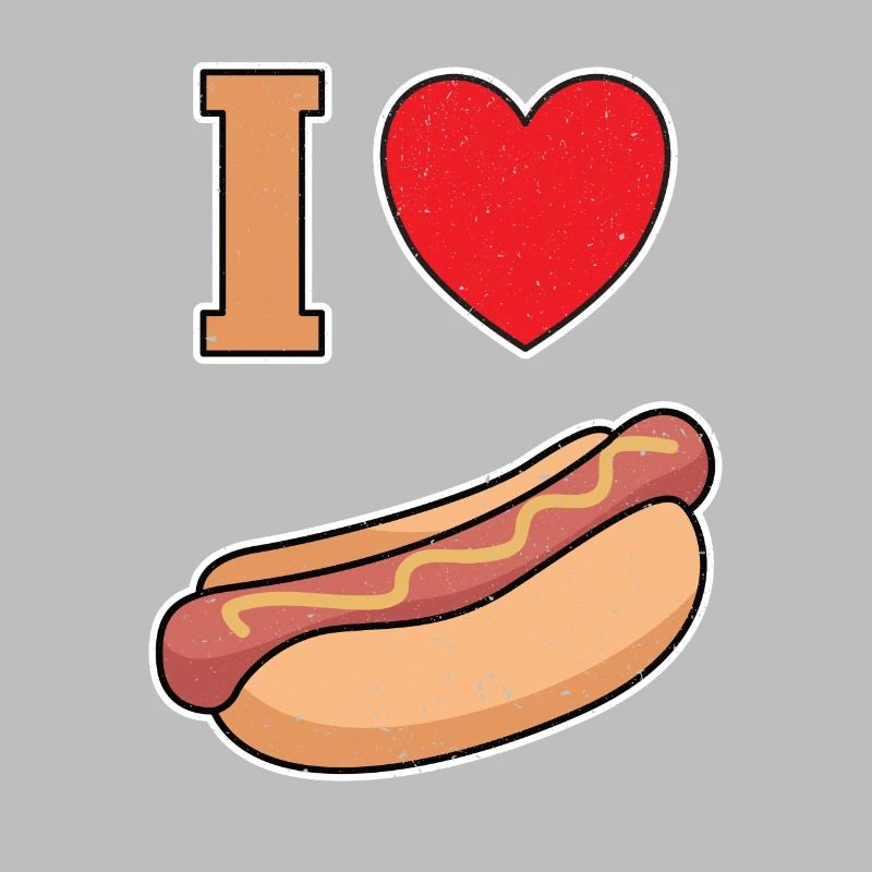 Ich Liebe Bockwurst mit Senf
