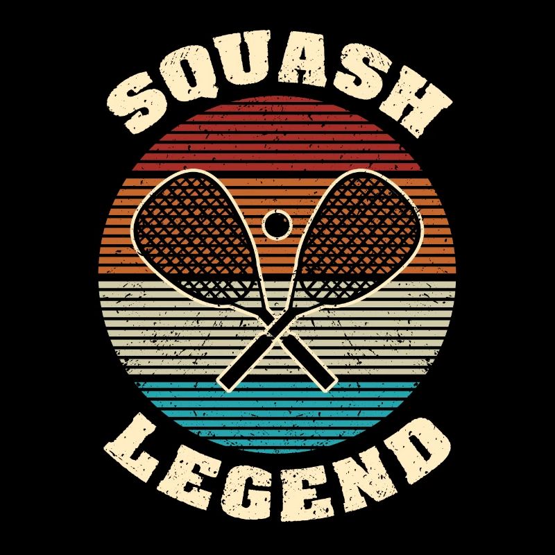 Cool Retro Crossing Rackets Squash Legend Squash