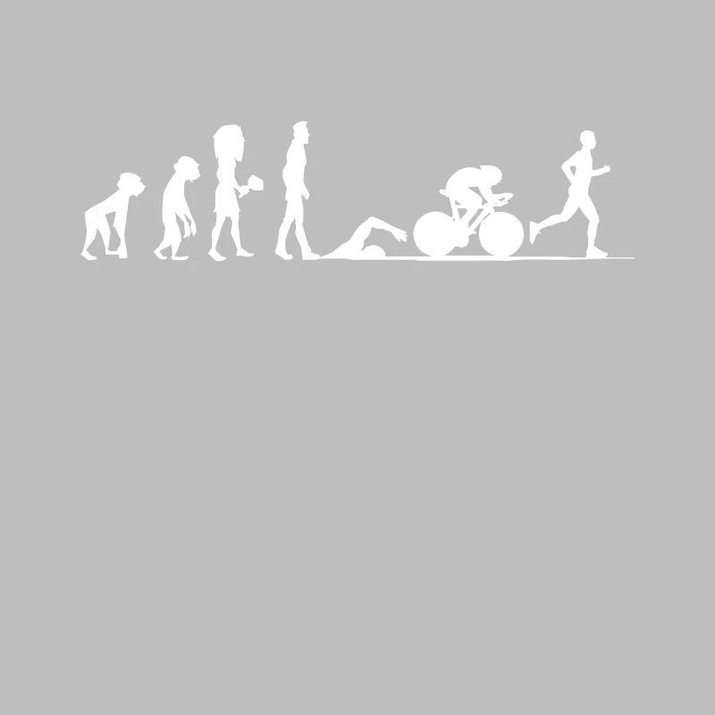 Triathlon Evolution Triathlet Radfahrer Geschenk