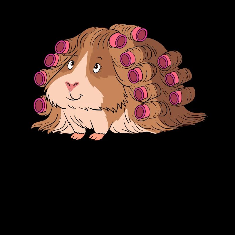 Curls de cochon d'Inde permanente cheveux longs