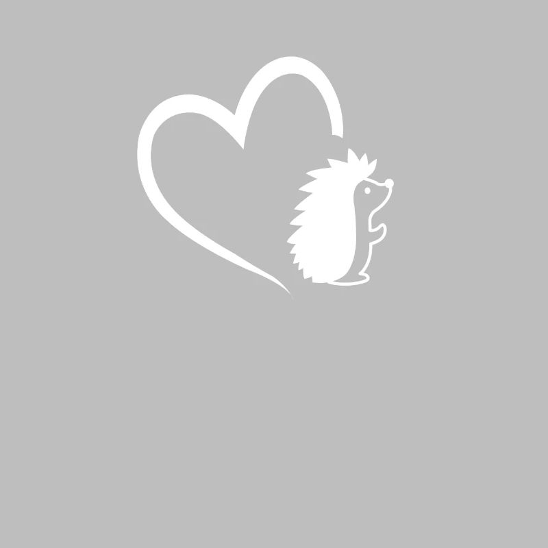 Hérisson avec un amour de hérisson de conception de coeur