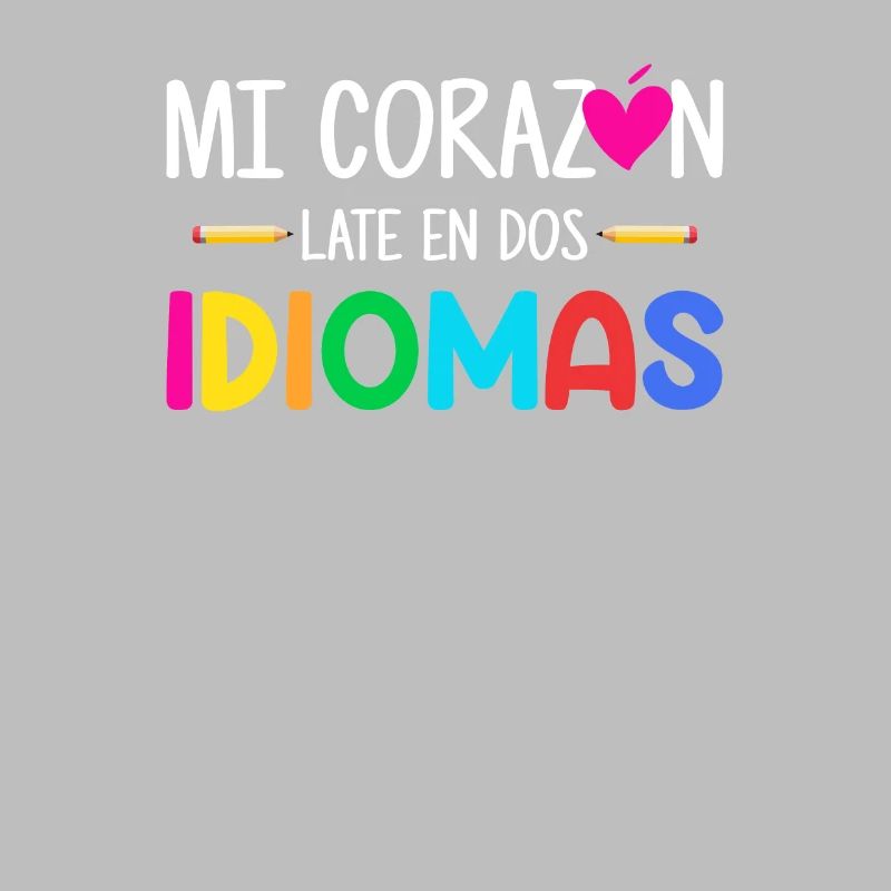 Mi corazon late en dos idiomas, bilingue espagnol