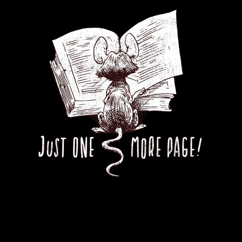 Only one page left I Book Mouse I Bookworm Fun