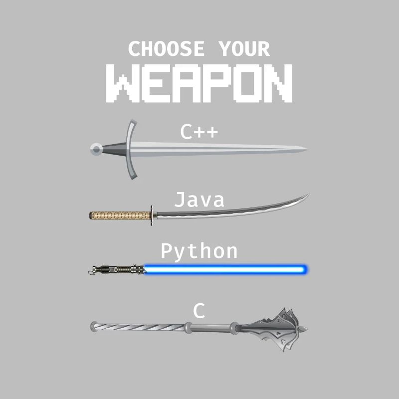 Choisissez votre programmeur Java Python Weapon C