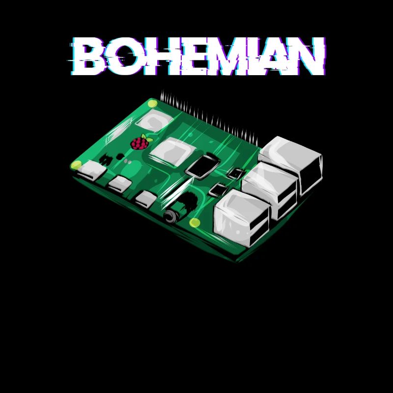 Bohemian Raspberry Informatiker Programmierer Pi