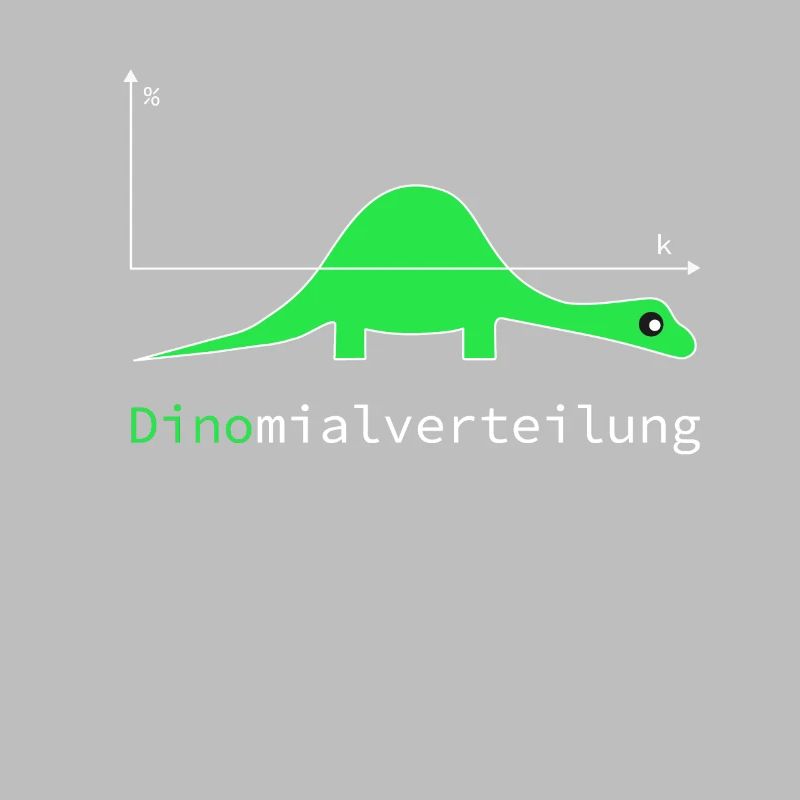 Dinomial distribution Funny nerd math gift idea