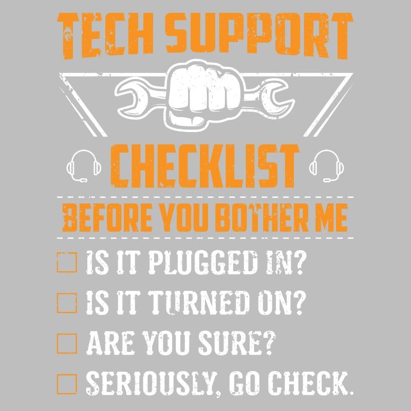 Technik Support Checkliste Computer IT Informatik