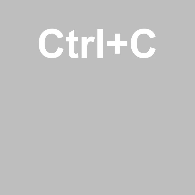 Ctrl + C Copy and Paste