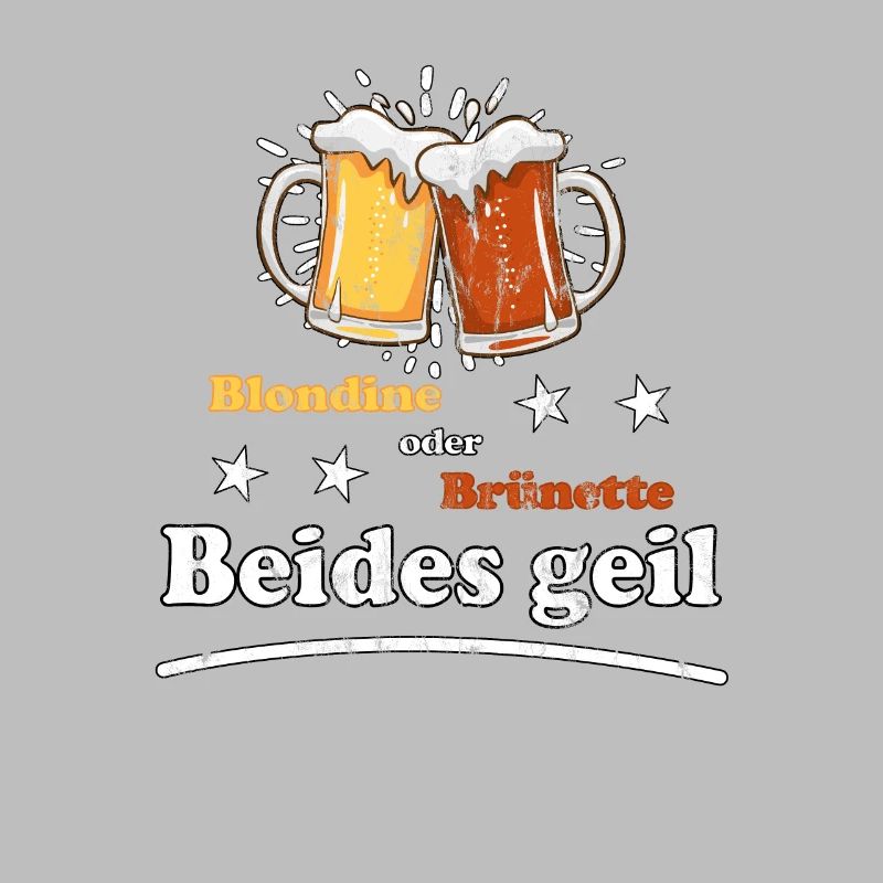 Blondine oder Brünette beides geil Design