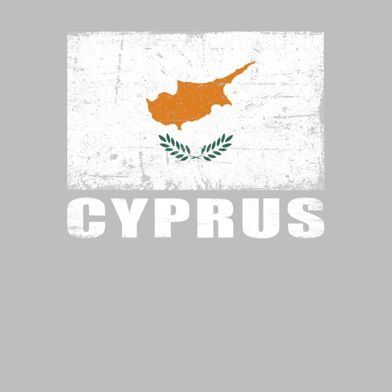 Drapeau de Chypre Grunge Drapeau de Chypre