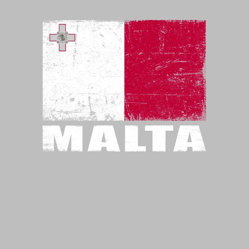 Drapeau de Malte Grunge Drapeau de Malte