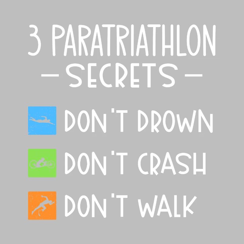 Paratriathlon secrets Do not drown, fall