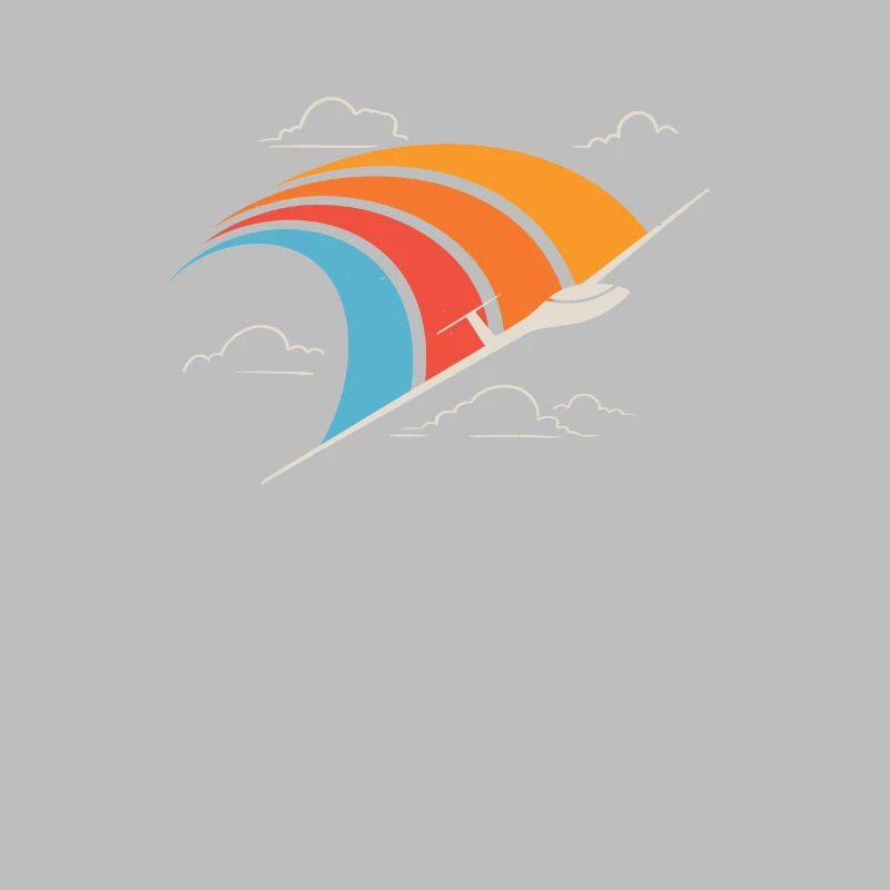 Retro Glider Pilot Glider Flyer