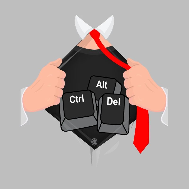Ctrl alt del hack ordinateur informaticien