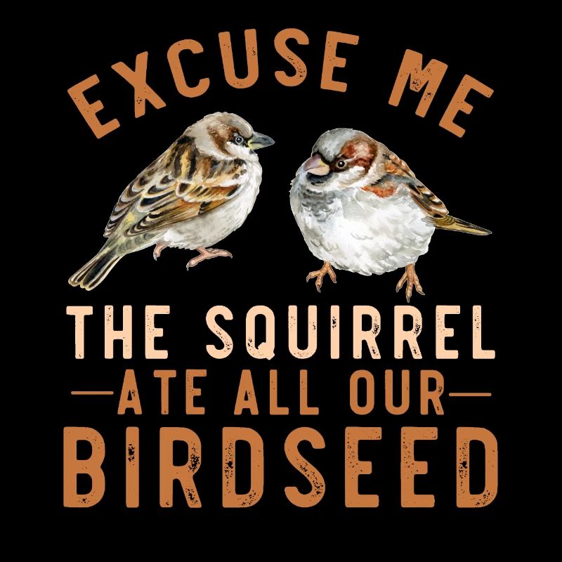Sparrow bird feeder garden squirrel problem