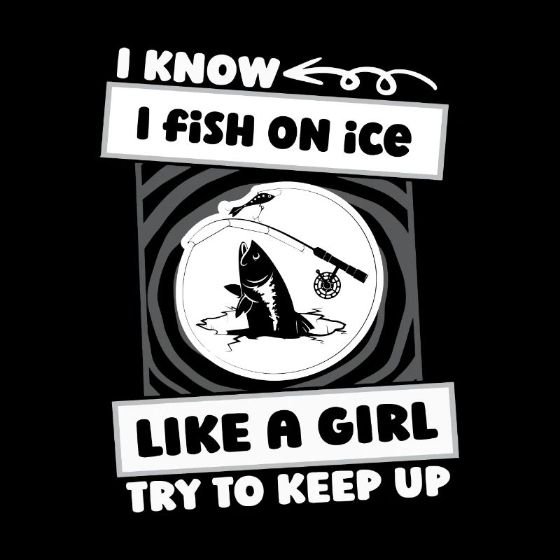 Eisfischen Eisangeln Mädchen