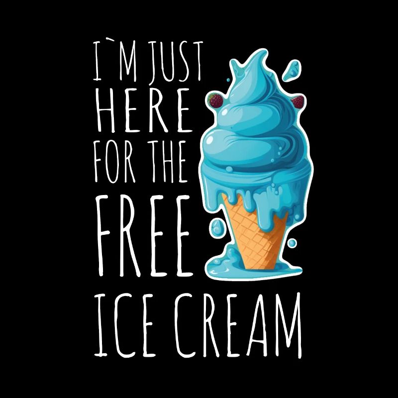 Eis Eiscreme Soft Eis Ich bin wegen dem Eis hier
