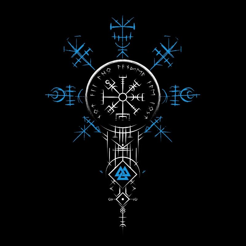 Celtic Vikinger Vegvisir compas Vikings