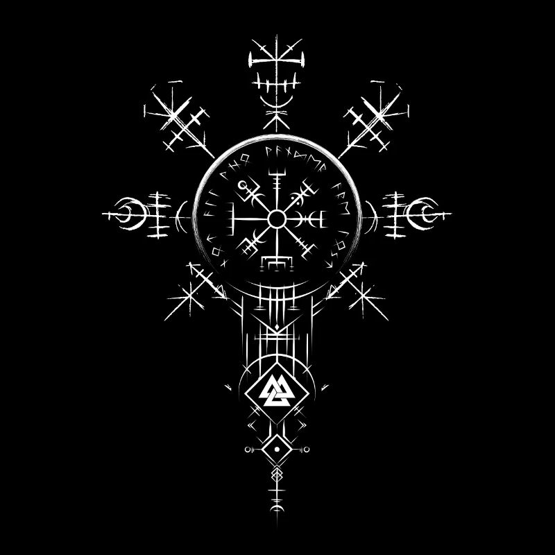 Celtic Vikinger Vegvisir compas Vikings