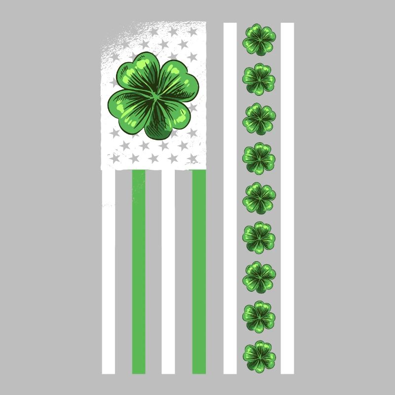 Le trèfle de la Saint-Patrick des États-Unis quitte le drapeau des États-Unis