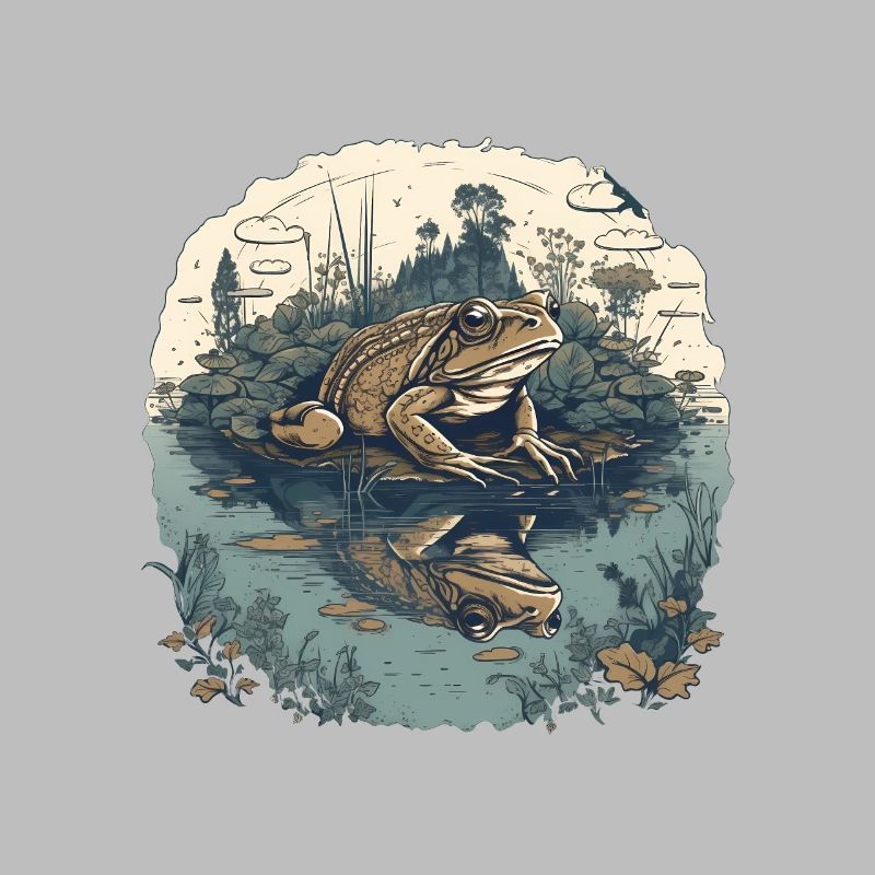 Toad at the pond