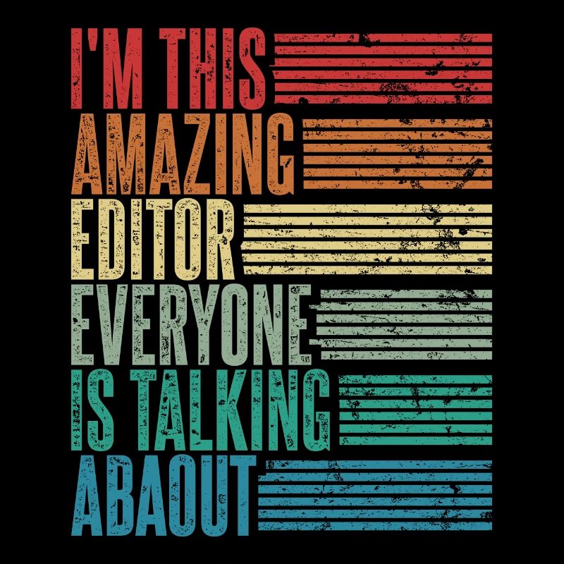 Vintage Editor Editorin Geschenk Retro