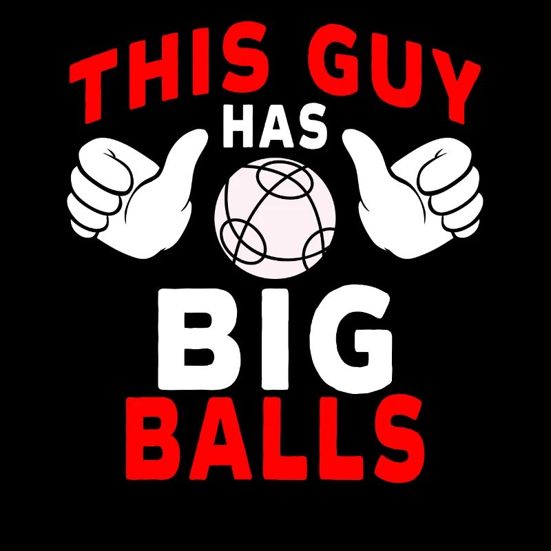 Funny bocce ball player