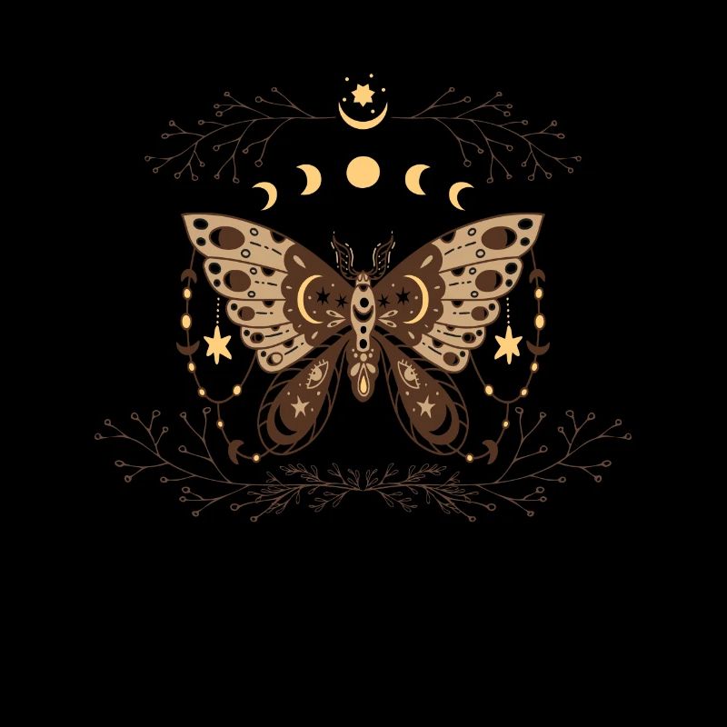 Mystique Goth Moth Phases de lune