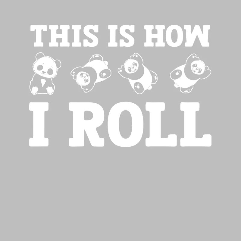 C'est comme ça que je roule un joli panda ours