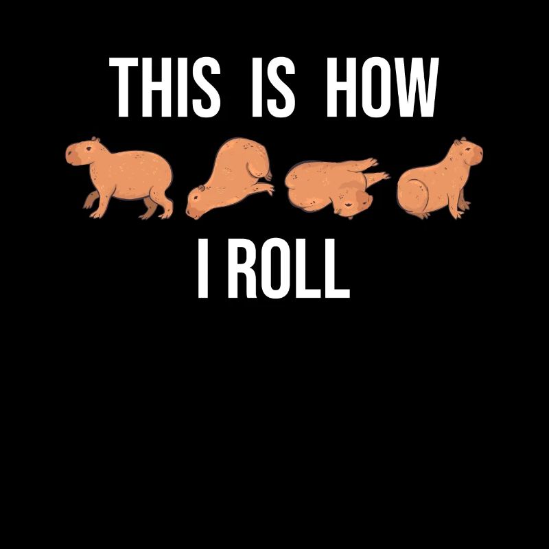 C'est comme ça que je roule un joli capybara