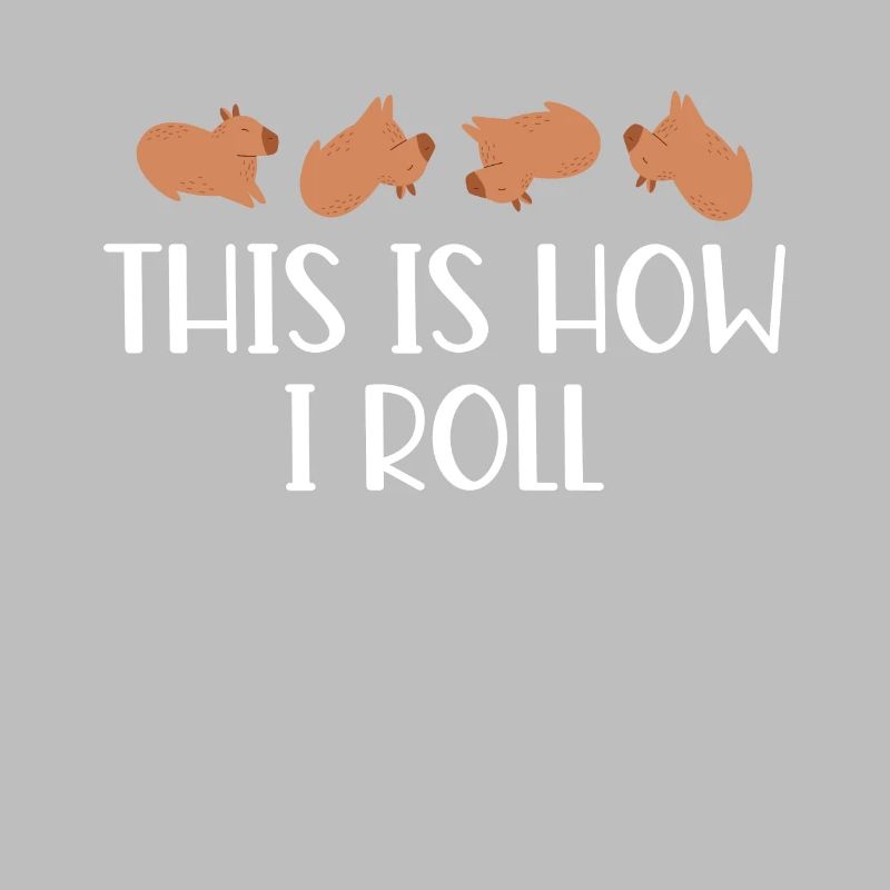 C'est comme ça que je roule un joli capybara