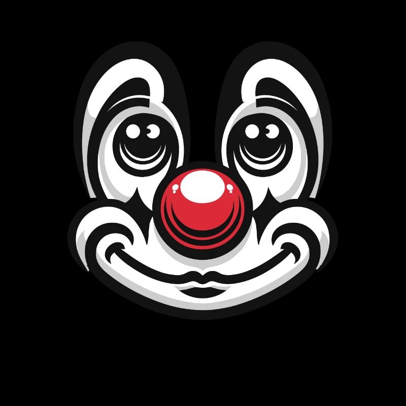 La joie du carnaval à l’état pur : un visage de clown pour s’amuser
