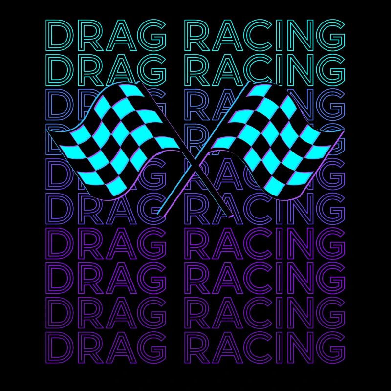 Course de dragsters Course de dragsters Racer Rétro
