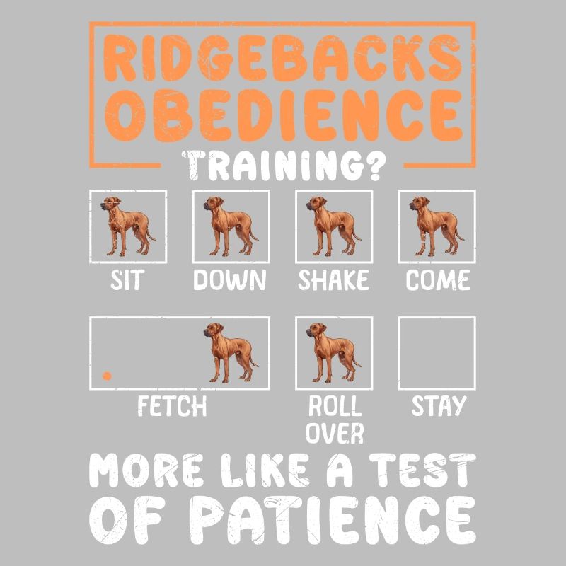 RIDGEBACK'S OBEDIENCE TRAINING Fun