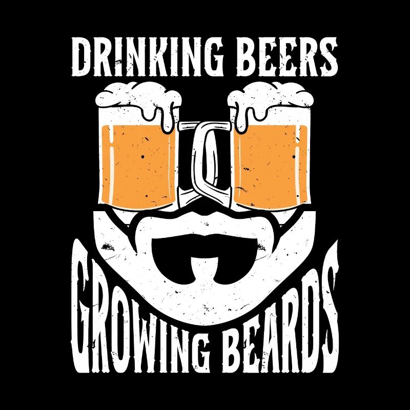 Drinking Beers And Growing Beards, Funny Beard