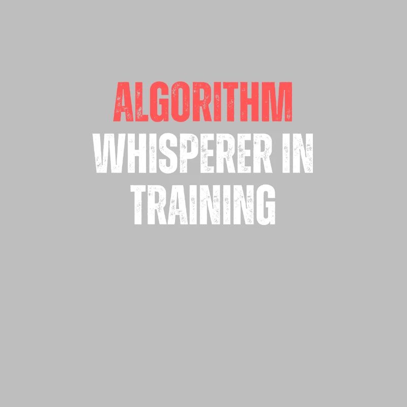 Chuchoteur d’algorithme en formation Drôle de technologie de codage