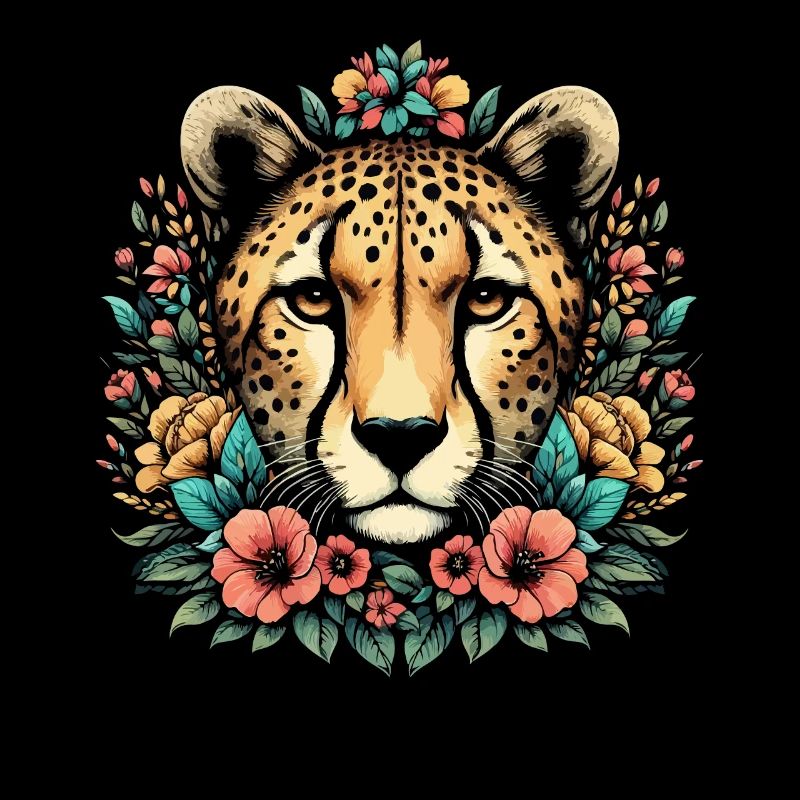 Guépard Fleurs de guépard