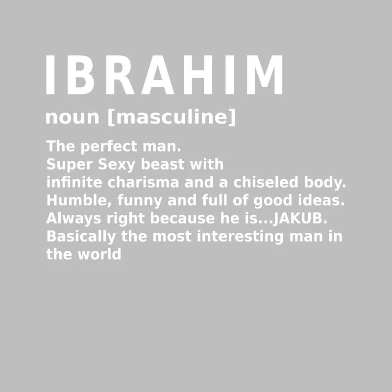 Conception du nom Ibrahim