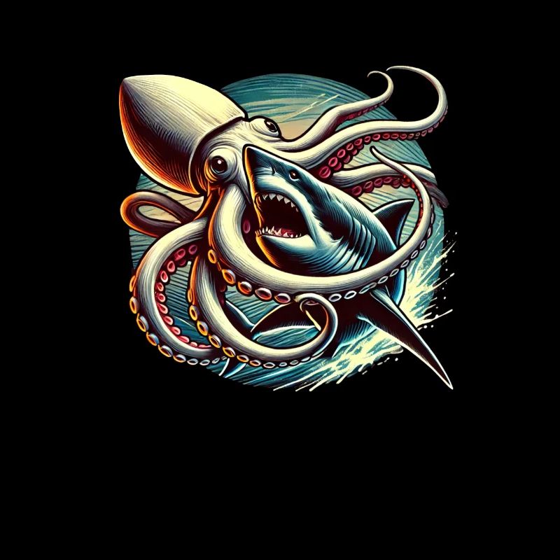 Deep Sea - Shark vs. Squid